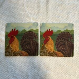 Range Kleen Set Insulated Hot Pads Roosters